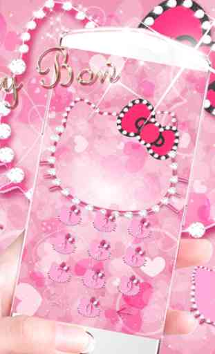 Rosa gatinha diamante tema Pink Kitty Diamond 4