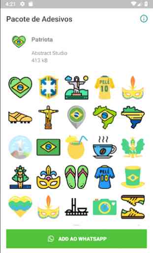 Stickers Brasil Patriota 2