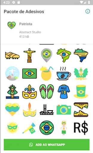 Stickers Brasil Patriota 3