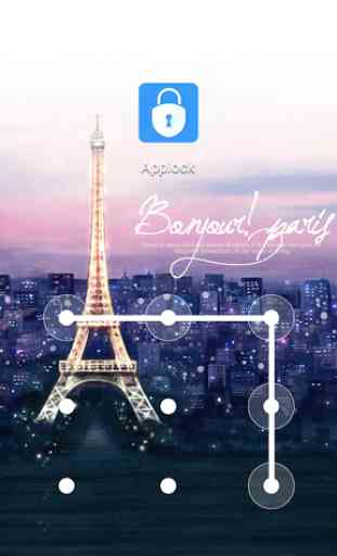 Tema de Paris para o Applock 1