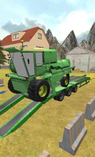Tractor Simulator 3D: Harvester Transport 1