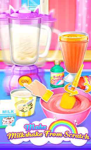 Unicorn Ice Cream Milkshake - Super Ice Drink 2