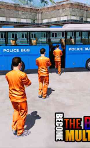US Police Transport Plane: Jail Prisoner Bus Drive 1