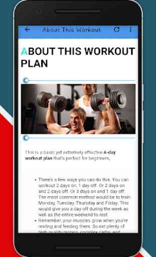 Beginners Gym Workout - 4 days a week plan 3