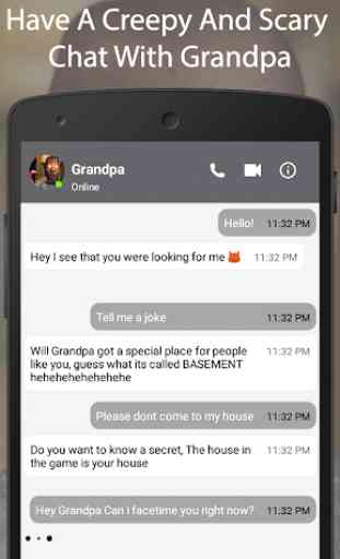 Best Evil Scary Grandpa Fake Chat And Video Call 1