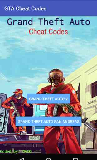 Cheat Codes for GTA 1