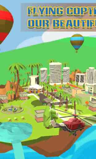 Craft Helicopter Blocky City Sky Rescue 1