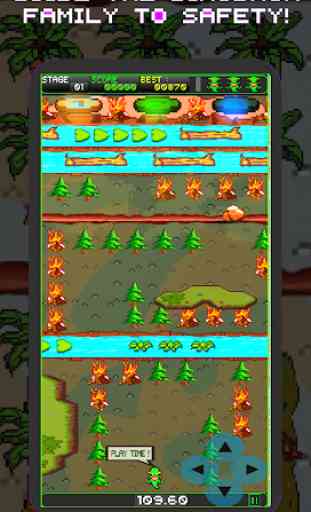Dinosaur Escape Jump : Frogger Style Retro Game 1