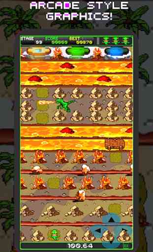 Dinosaur Escape Jump : Frogger Style Retro Game 4