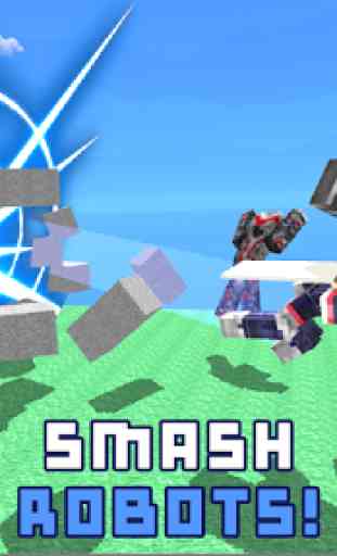 Flying Superhero: Blocky World 3