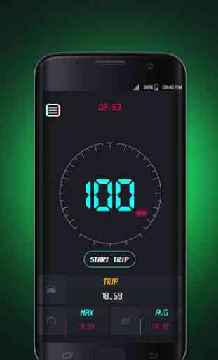GPS Digital HUD Speedometer 4