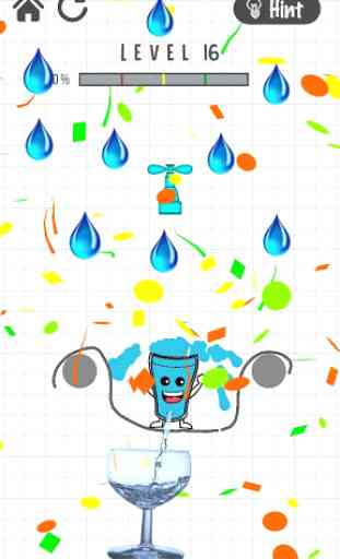 Happy water Glass, water Drop Beautiful for public 1