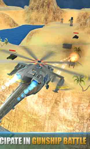 Helicopter Gunship strike 2 : Free Action Game 1