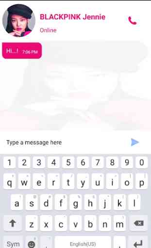 Jennie Black Pink Messenger - Prank Chat App 3