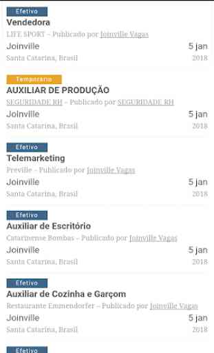 Joinville Vagas 2