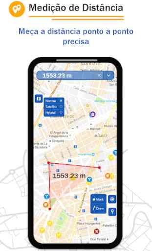 Medição de área de campo GPS - aplicativo Medição 2