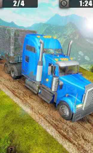 Off-Road EUA Trucker Muddy Driving: carga pesada 1