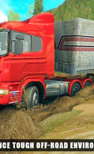 Off-Road EUA Trucker Muddy Driving: carga pesada 2