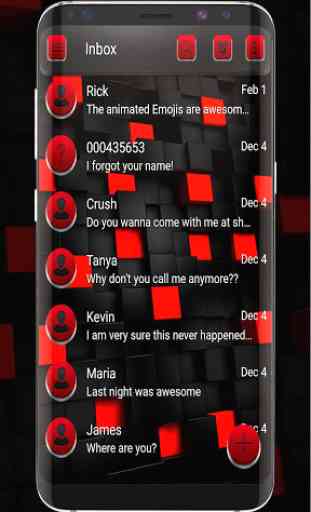 SMS 3D preto e vermelho 1