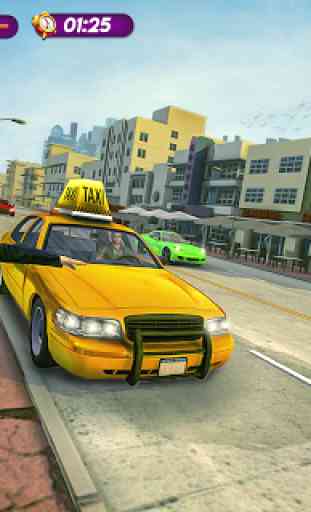 Táxi Táxi Cidade Dirigindo - Carro Motorista 1