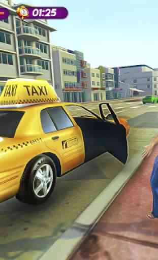 Táxi Táxi Cidade Dirigindo - Carro Motorista 4