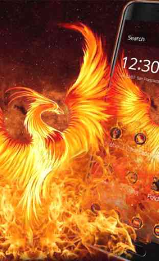 Tema Fogo Flamejante Phoenix 2
