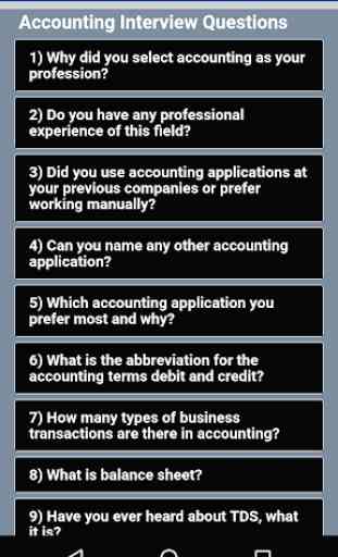 Accounting Interview Questions 1