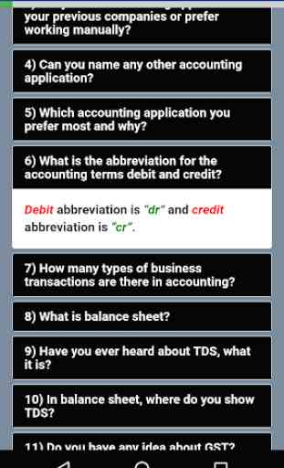 Accounting Interview Questions 3