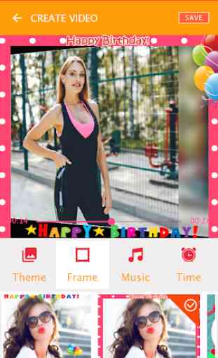 Birthday video maker for love with photo and song 4