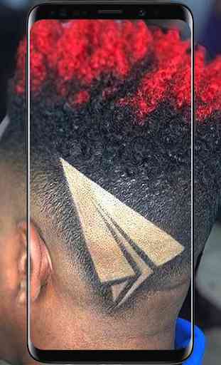 Black Men Line Hairstyle 2