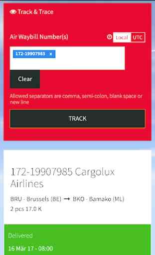 Cargolux Track & Trace 2