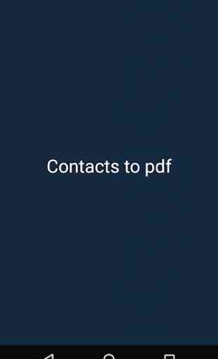 Contacts to pdf ,  html , json , txt converter 2