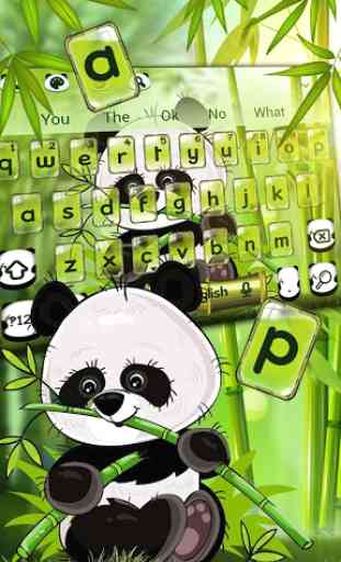 Cute Panda Keyboard Theme 1