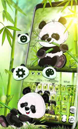 Cute Panda Keyboard Theme 2