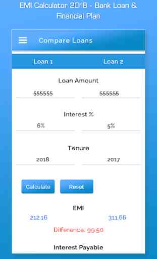 EMI Calculator 2019 Bank Loan Financial Plan 2