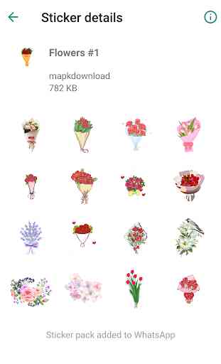 Flowers Stickers para WhatsApp  1