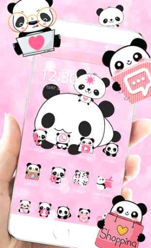 Fofa Panda tema Cute Panda 1