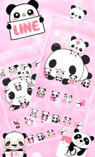Fofa Panda tema Cute Panda 3
