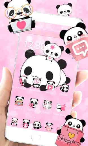 Fofa Panda tema Cute Panda 4