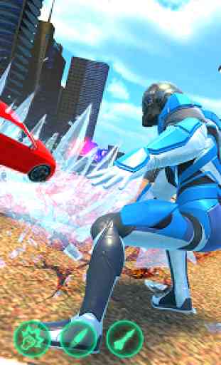 Ice Hero Flying Robot Games: Hero Transform Robot 1
