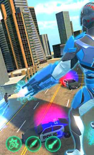 Ice Hero Flying Robot Games: Hero Transform Robot 2