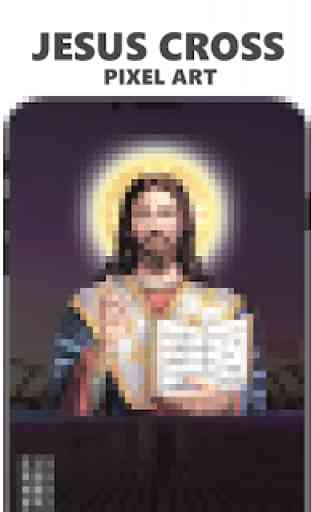 Jesus Cross Pixel Art | Color By Number 2019 1