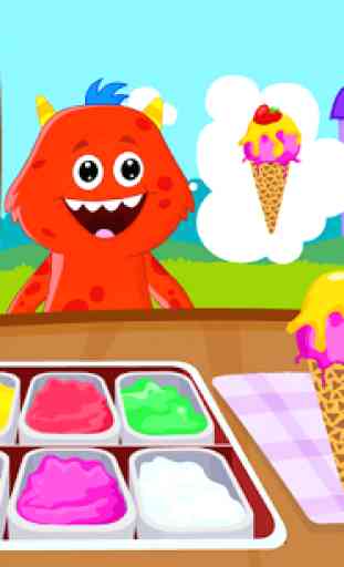 My Monster Town: Yummy Ice Cream & Dessert Games 4