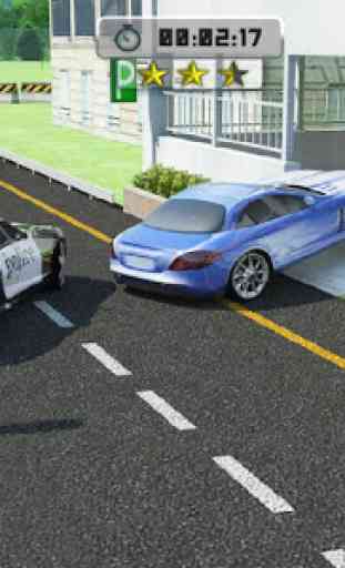 Police Gangster Chase - Car Theft Escape Parking 3
