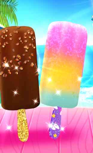 Rainbow Unicorn Glitter Ice Cream - Cooking Games 2