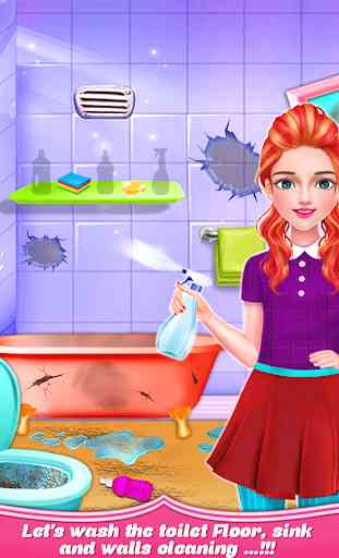 School Girls New Year Home Cleanup - HouseKeeper 2