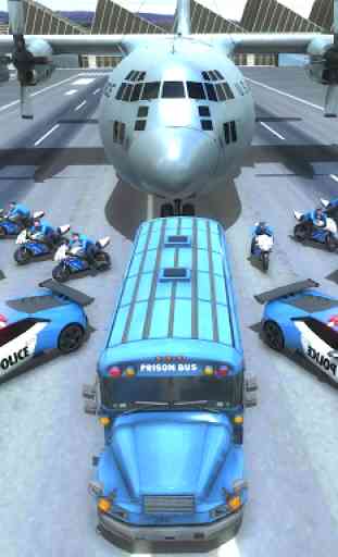 US Police Prisoner Transport Bus Driving Simulator 4