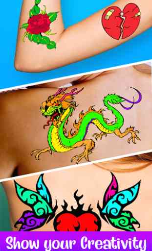Virtual Tattoo Maker: Ink Art Tattoo Designer Book 1