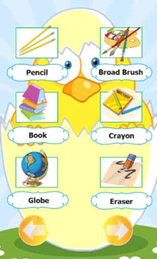 Lista de material escolar e de conversação em Inglês aprendizagem para as crianças 1