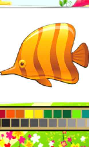 Mar Animais Coloring Book - Desenho e Pintura colorido para miúdos jogos grátis 2